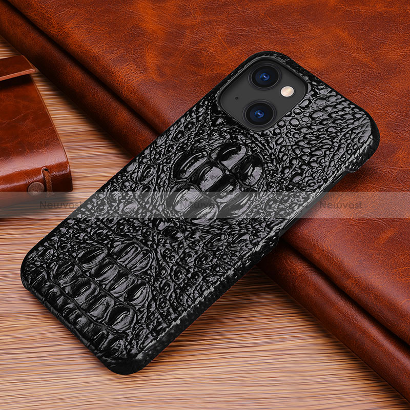 Soft Luxury Leather Snap On Case Cover S05 for Apple iPhone 15