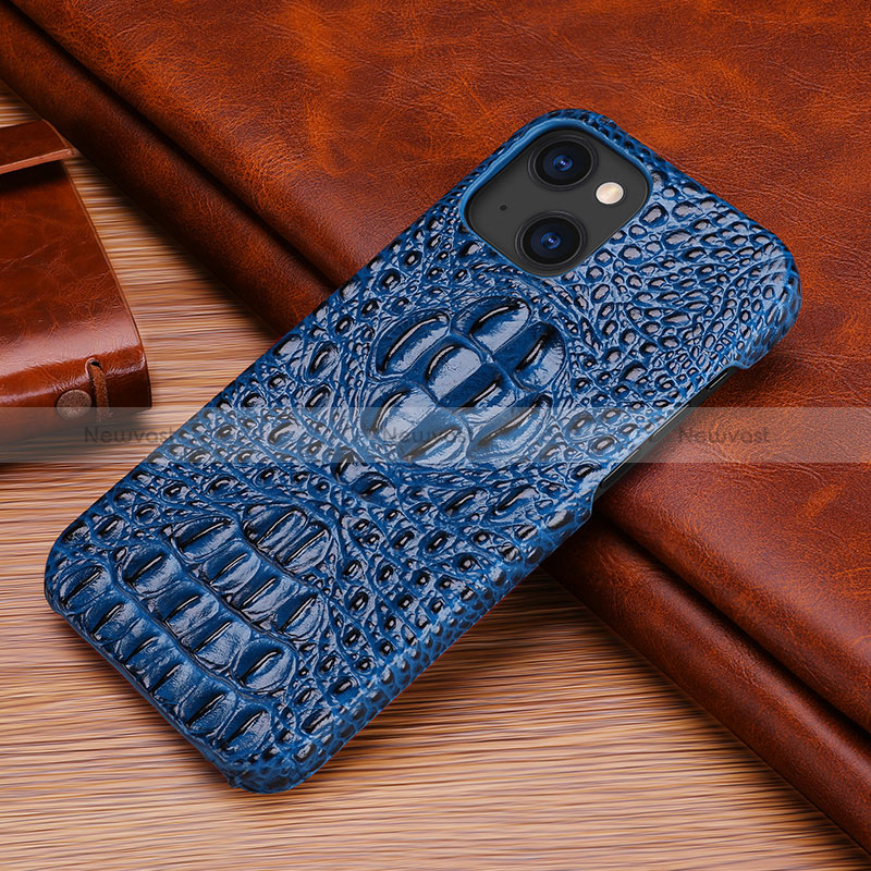 Soft Luxury Leather Snap On Case Cover S05 for Apple iPhone 15