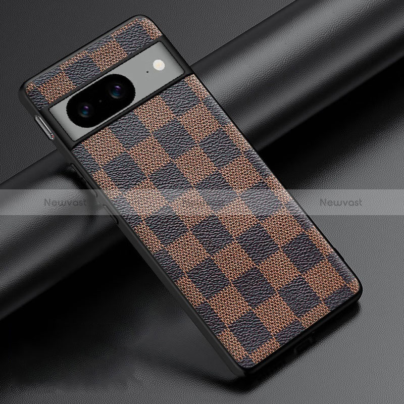 Soft Luxury Leather Snap On Case Cover S05 for Google Pixel 8 5G