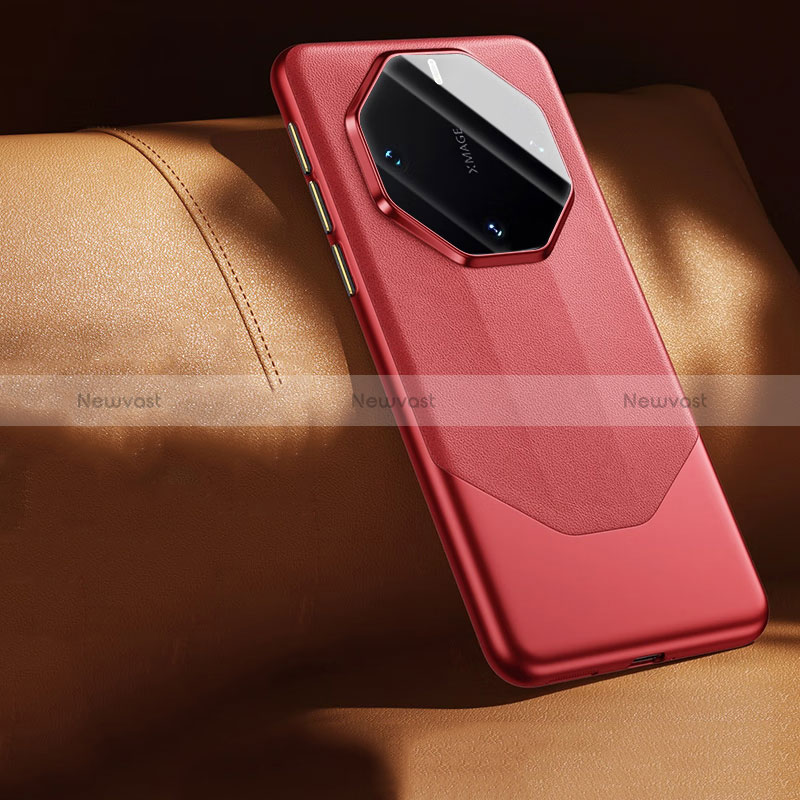 Soft Luxury Leather Snap On Case Cover S05 for Huawei Mate 60 RS Ultimate Red