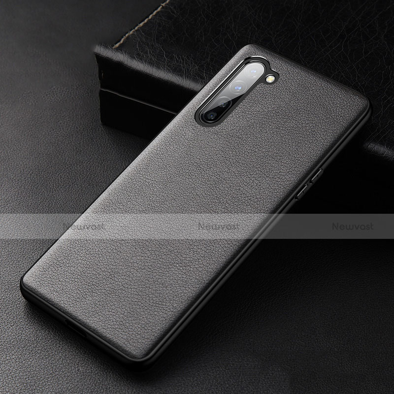 Soft Luxury Leather Snap On Case Cover S05 for Oppo Find X2 Lite Black