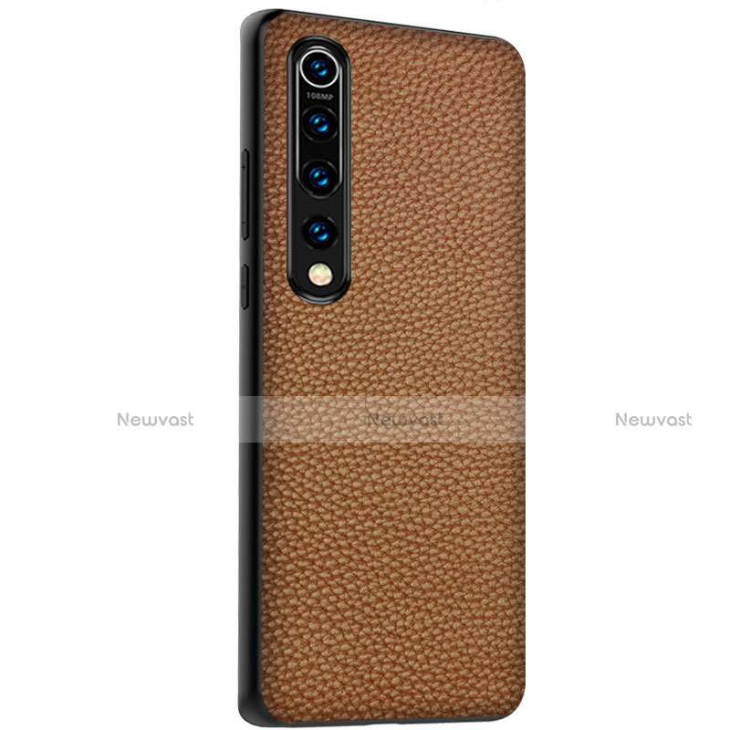 Soft Luxury Leather Snap On Case Cover S05 for Xiaomi Mi 10 Orange