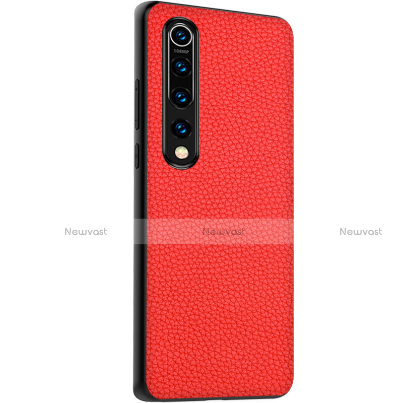 Soft Luxury Leather Snap On Case Cover S05 for Xiaomi Mi 10 Red