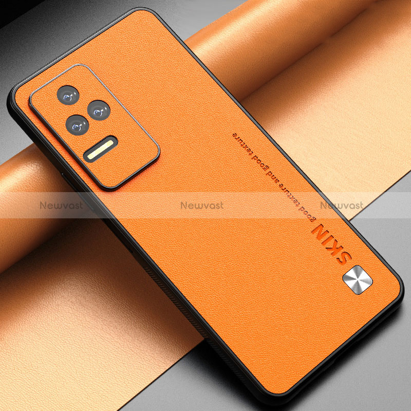 Soft Luxury Leather Snap On Case Cover S05 for Xiaomi Redmi K50 Pro 5G Orange