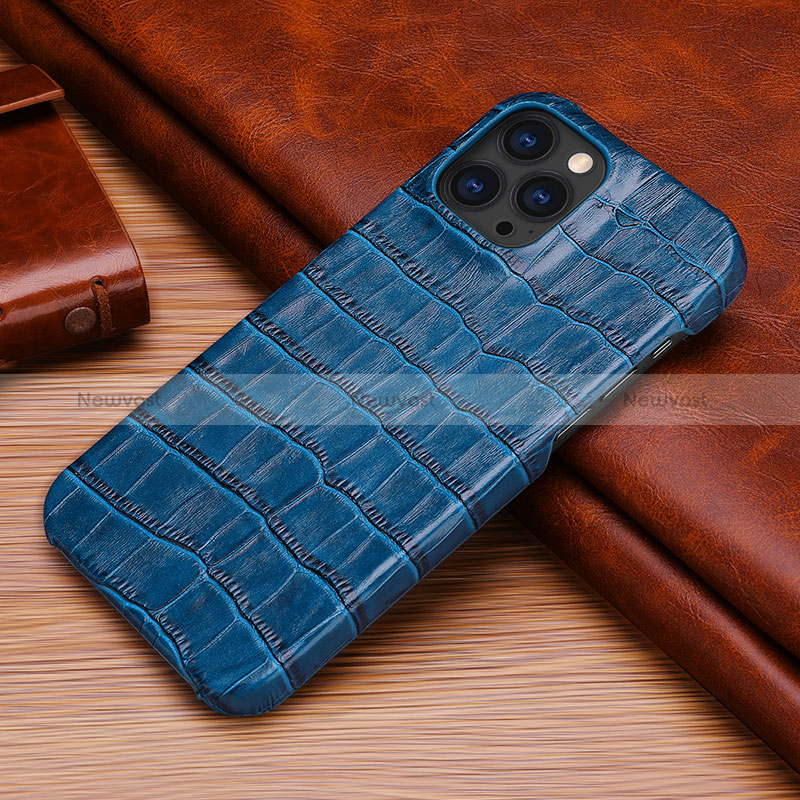 Soft Luxury Leather Snap On Case Cover S06 for Apple iPhone 14 Pro