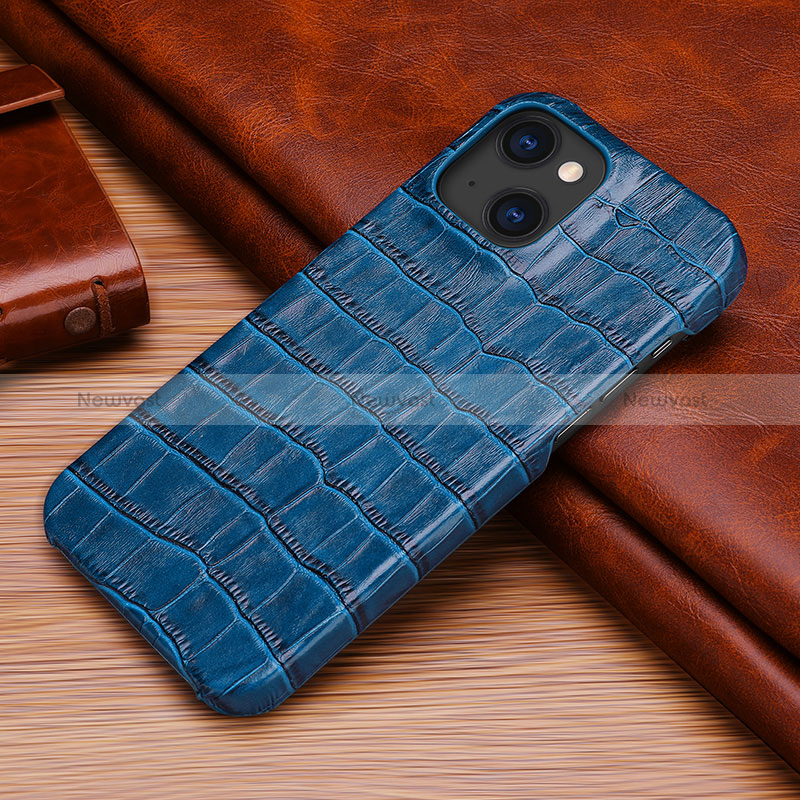 Soft Luxury Leather Snap On Case Cover S06 for Apple iPhone 15