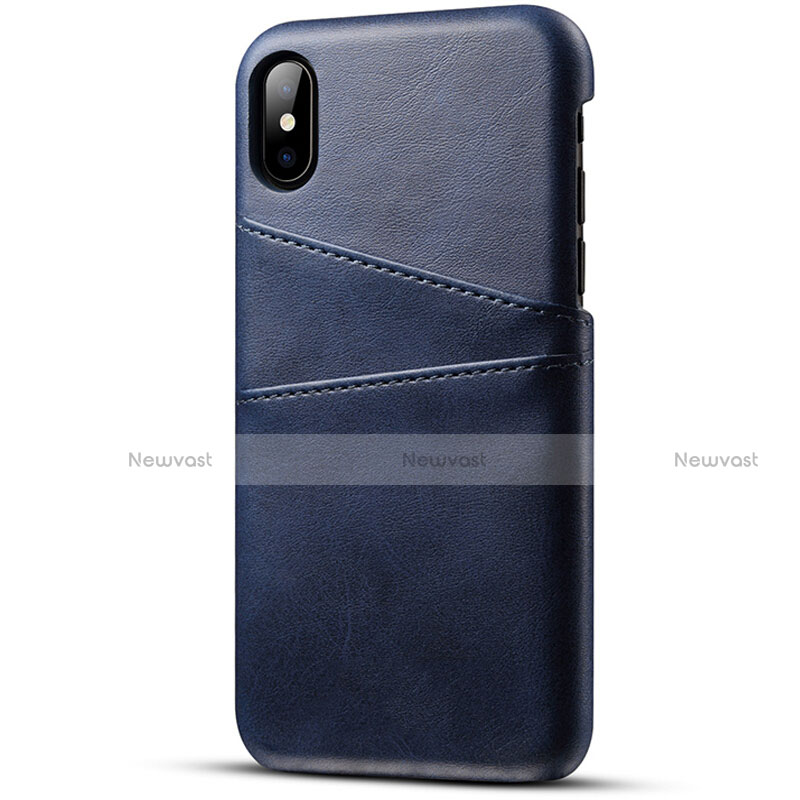 Soft Luxury Leather Snap On Case Cover S06 for Apple iPhone Xs Max