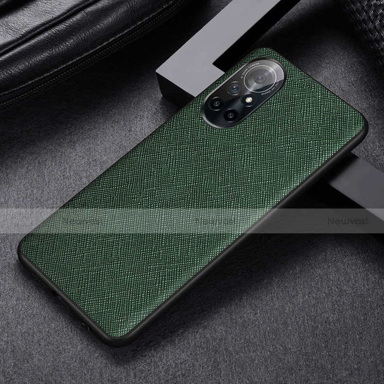 Soft Luxury Leather Snap On Case Cover S06 for Huawei Nova 8 5G Green