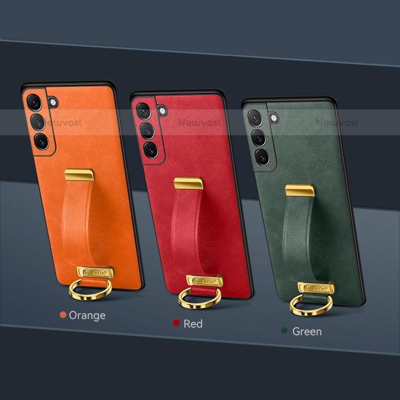 Soft Luxury Leather Snap On Case Cover S06 for Samsung Galaxy S22 5G