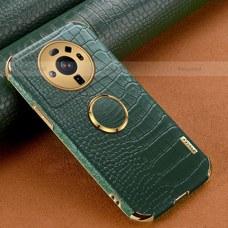 Soft Luxury Leather Snap On Case Cover S06 for Xiaomi Mi 12 Ultra 5G Green