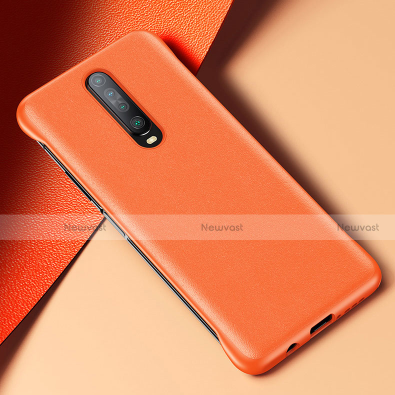 Soft Luxury Leather Snap On Case Cover S06 for Xiaomi Redmi K30 4G Orange