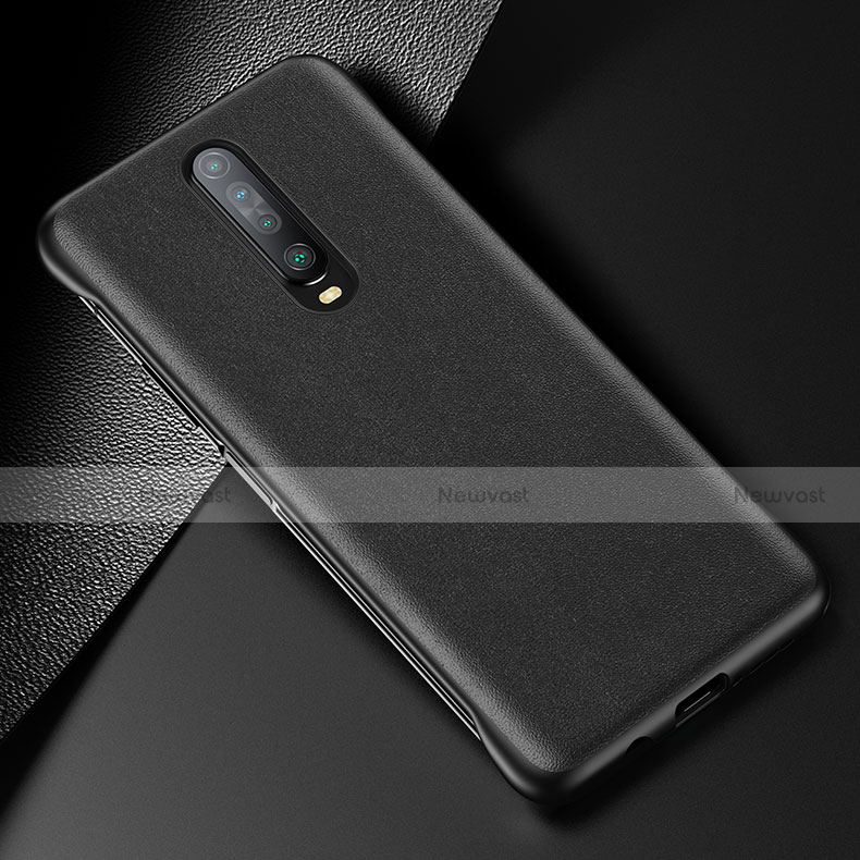 Soft Luxury Leather Snap On Case Cover S06 for Xiaomi Redmi K30i 5G Black