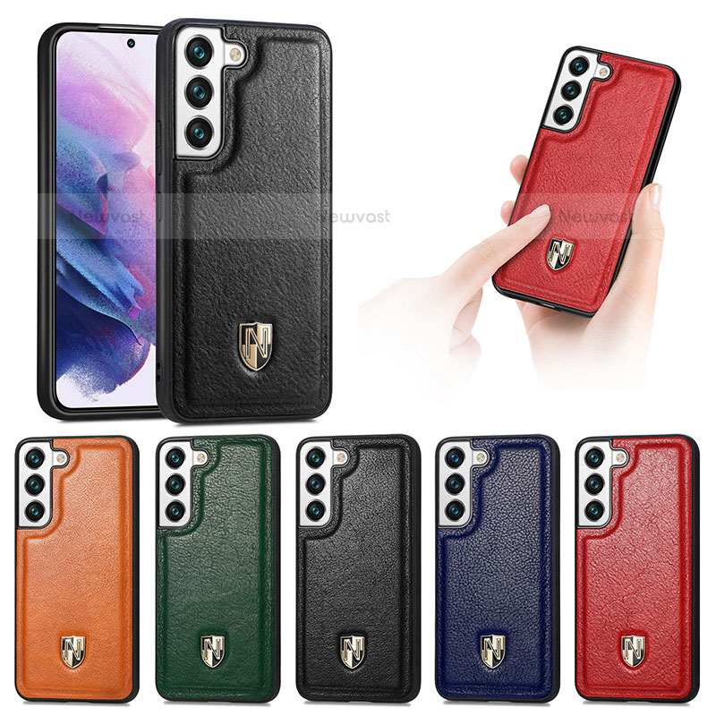 Soft Luxury Leather Snap On Case Cover S06D for Samsung Galaxy S21 FE 5G