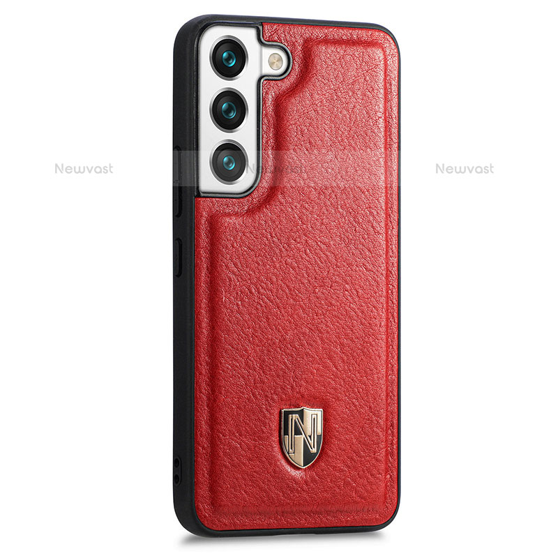 Soft Luxury Leather Snap On Case Cover S06D for Samsung Galaxy S21 FE 5G