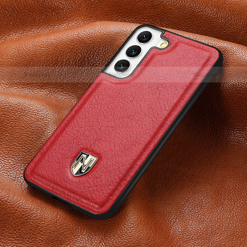 Soft Luxury Leather Snap On Case Cover S06D for Samsung Galaxy S21 Plus 5G