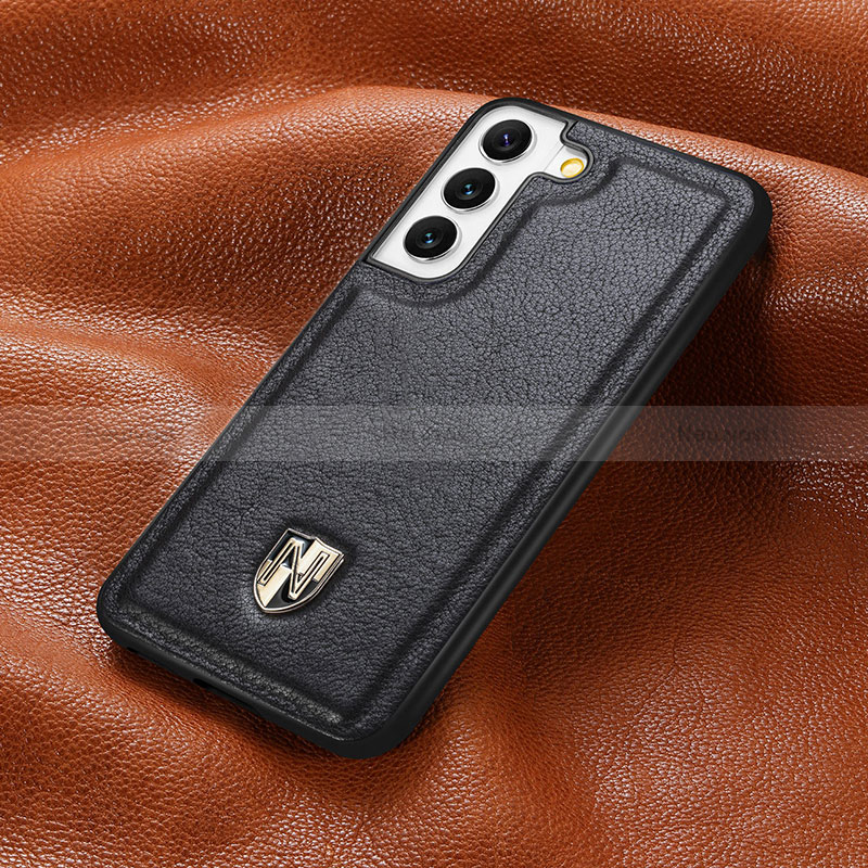 Soft Luxury Leather Snap On Case Cover S06D for Samsung Galaxy S22 Plus 5G