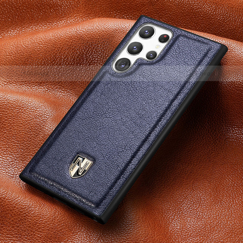 Soft Luxury Leather Snap On Case Cover S06D for Samsung Galaxy S23 Ultra 5G