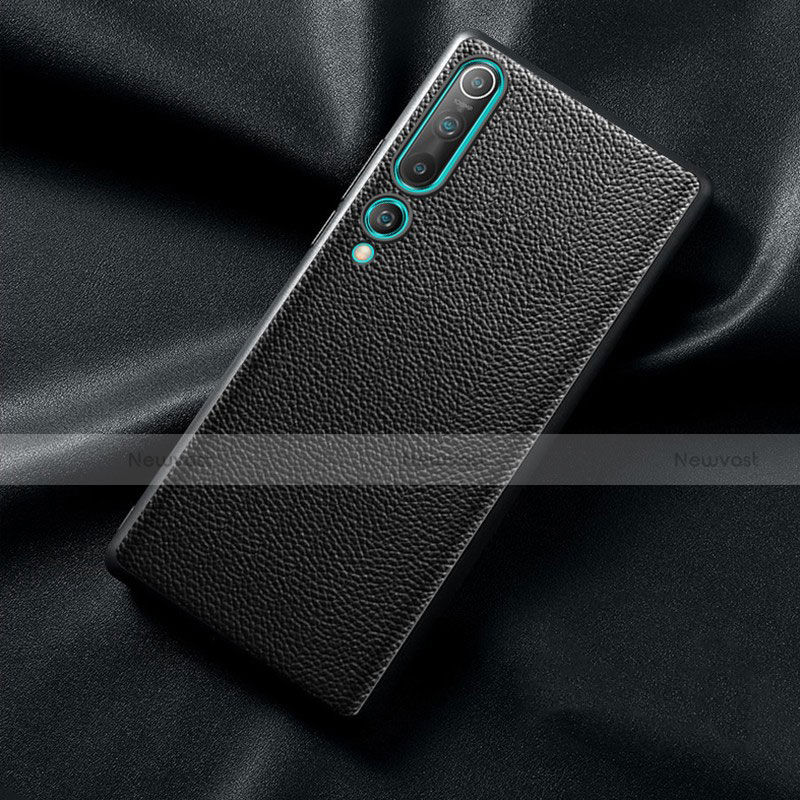 Soft Luxury Leather Snap On Case Cover S07 for Xiaomi Mi 10 Black