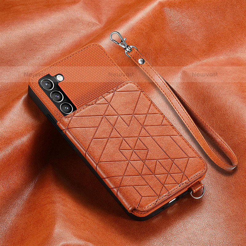 Soft Luxury Leather Snap On Case Cover S07D for Samsung Galaxy S21 5G