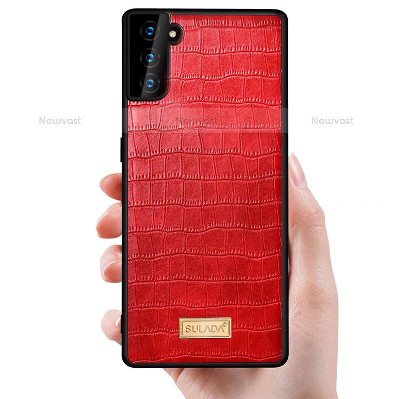 Soft Luxury Leather Snap On Case Cover S08 for Samsung Galaxy S21 Plus 5G