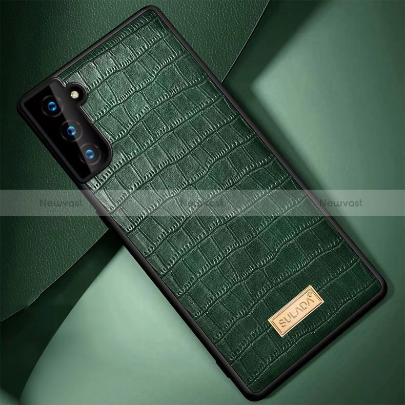 Soft Luxury Leather Snap On Case Cover S08 for Samsung Galaxy S24 Plus 5G