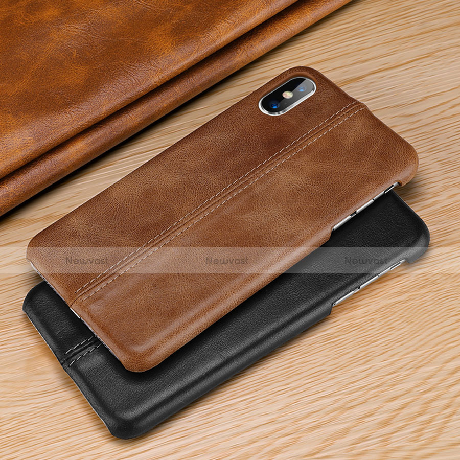 Soft Luxury Leather Snap On Case Cover S11 for Apple iPhone Xs Max