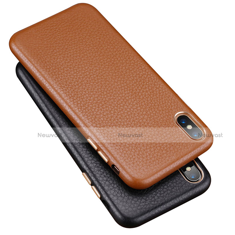 Soft Luxury Leather Snap On Case Cover S14 for Apple iPhone X