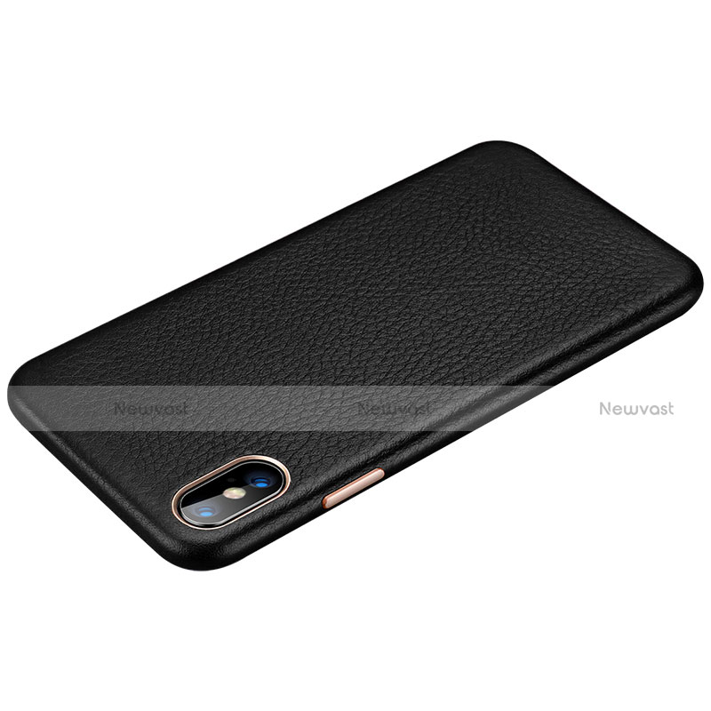 Soft Luxury Leather Snap On Case Cover S14 for Apple iPhone Xs