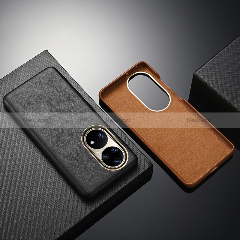 Soft Luxury Leather Snap On Case Cover ST1 for Huawei P50 Pro