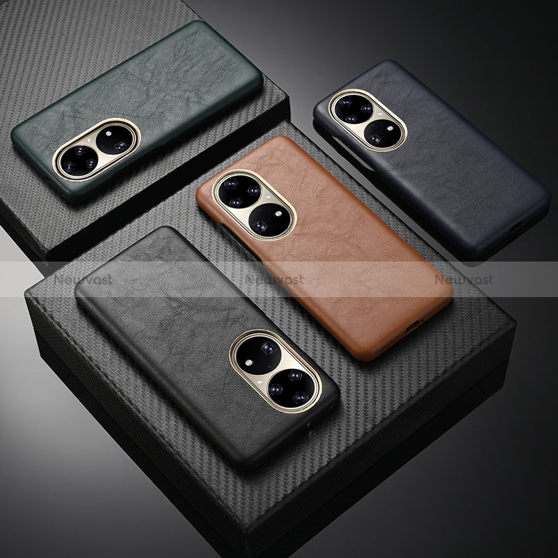 Soft Luxury Leather Snap On Case Cover ST1 for Huawei P50e