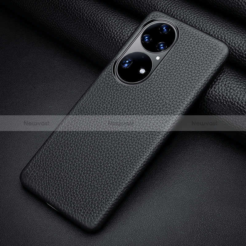 Soft Luxury Leather Snap On Case Cover ST2 for Huawei P50 Pro