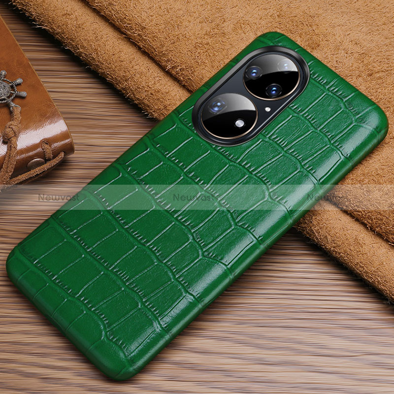 Soft Luxury Leather Snap On Case Cover ST3 for Huawei P50e