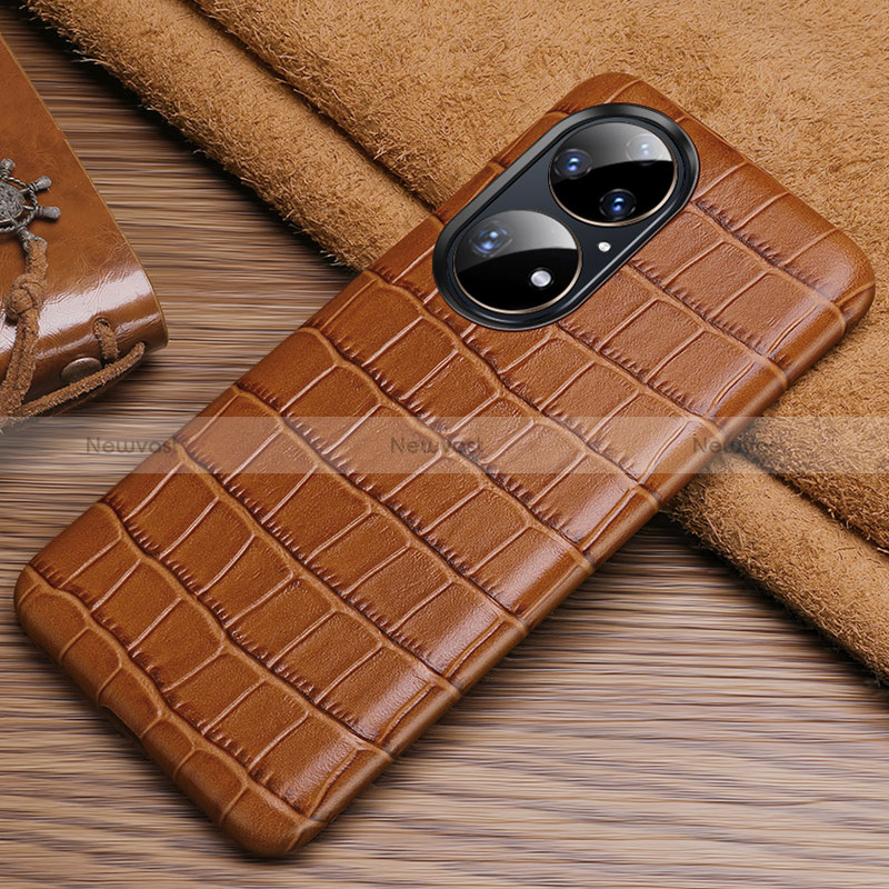 Soft Luxury Leather Snap On Case Cover ST3 for Huawei P50e