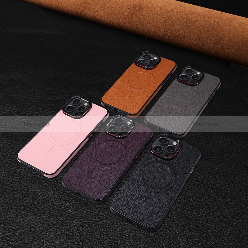 Soft Luxury Leather Snap On Case Cover WZ1 for Apple iPhone 15 Pro Max