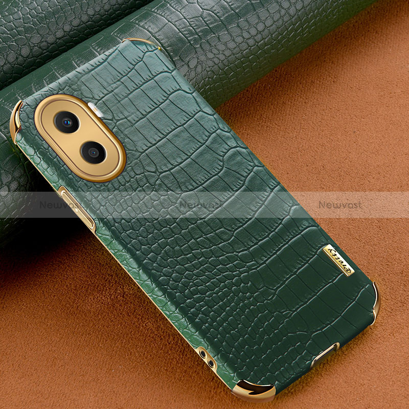 Soft Luxury Leather Snap On Case Cover XD1 for Huawei Honor X40i 5G Green