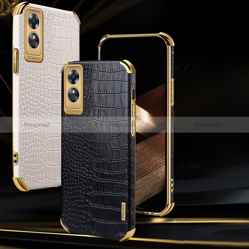 Soft Luxury Leather Snap On Case Cover XD1 for Oppo A17