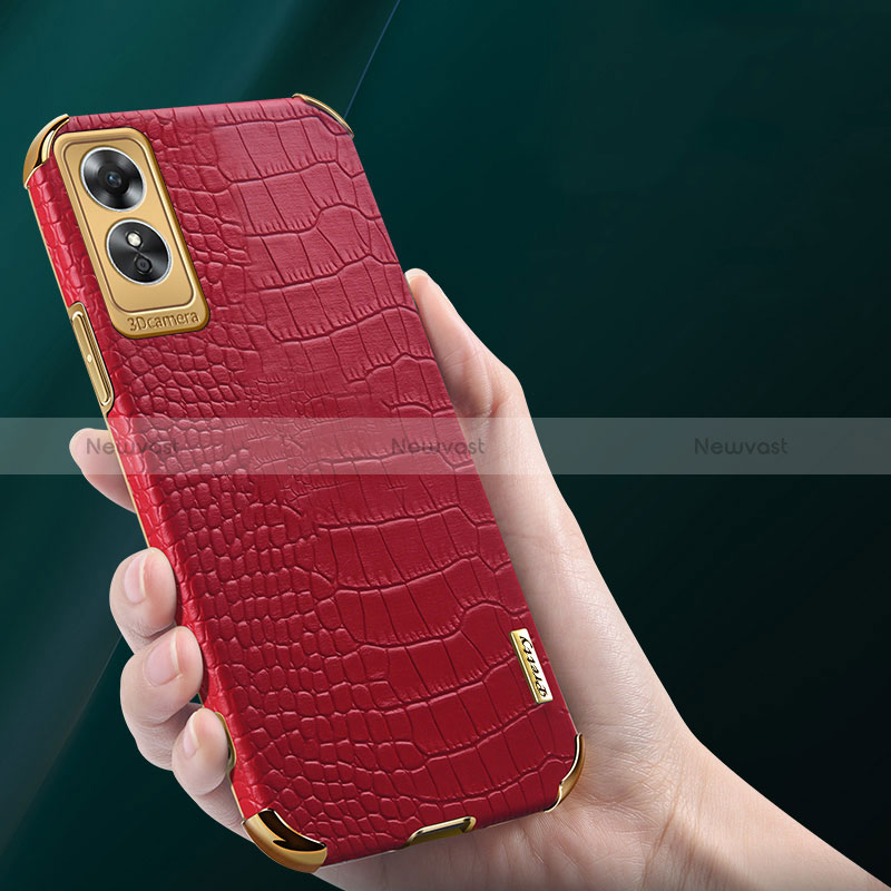 Soft Luxury Leather Snap On Case Cover XD1 for Oppo A17