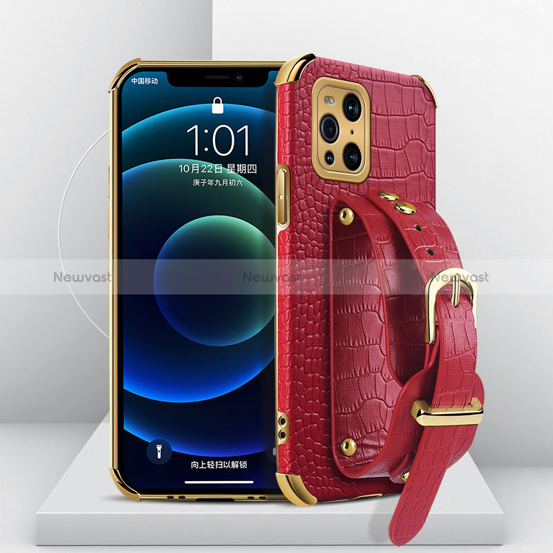 Soft Luxury Leather Snap On Case Cover XD1 for Oppo Find X3 5G