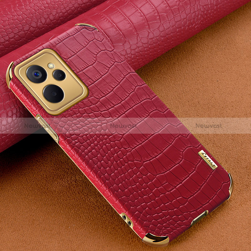 Soft Luxury Leather Snap On Case Cover XD1 for Realme 10 5G Red