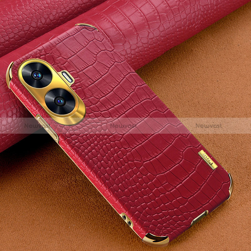 Soft Luxury Leather Snap On Case Cover XD1 for Realme C55