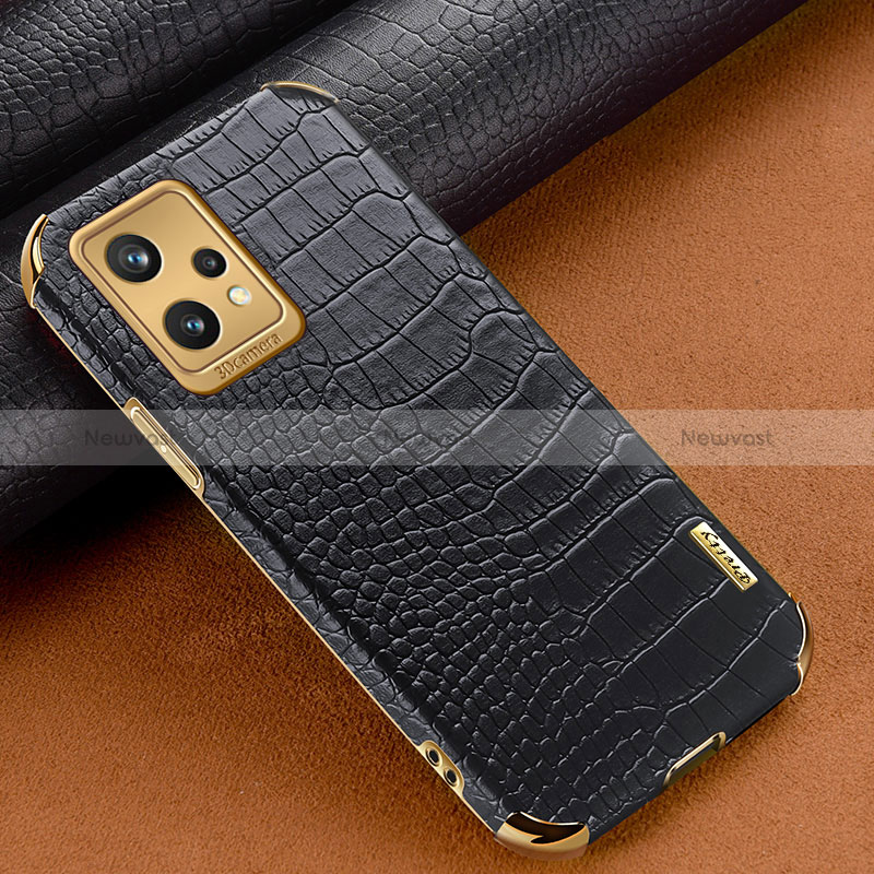 Soft Luxury Leather Snap On Case Cover XD1 for Realme Narzo 50 Pro 5G Black