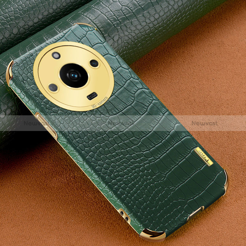 Soft Luxury Leather Snap On Case Cover XD1 for Realme Narzo 60 5G Green