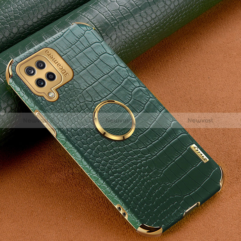 Soft Luxury Leather Snap On Case Cover XD1 for Samsung Galaxy A12 Nacho Green