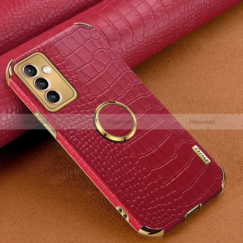 Soft Luxury Leather Snap On Case Cover XD1 for Samsung Galaxy A15 4G Red