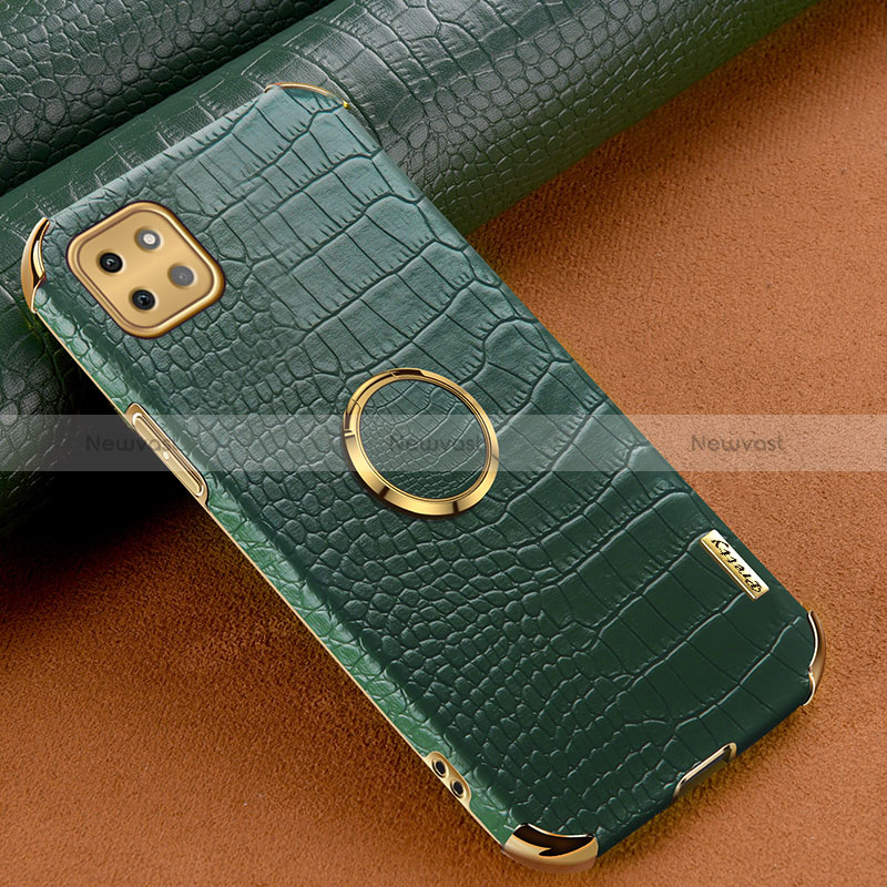 Soft Luxury Leather Snap On Case Cover XD1 for Samsung Galaxy A22s 5G Green