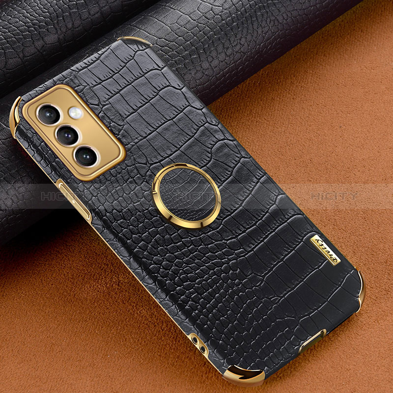 Soft Luxury Leather Snap On Case Cover XD1 for Samsung Galaxy A24 4G Black