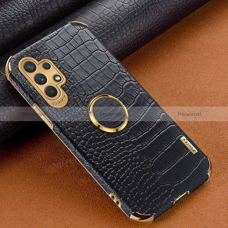 Soft Luxury Leather Snap On Case Cover XD1 for Samsung Galaxy A32 4G Black