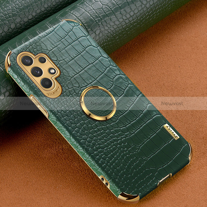 Soft Luxury Leather Snap On Case Cover XD1 for Samsung Galaxy A32 5G Green