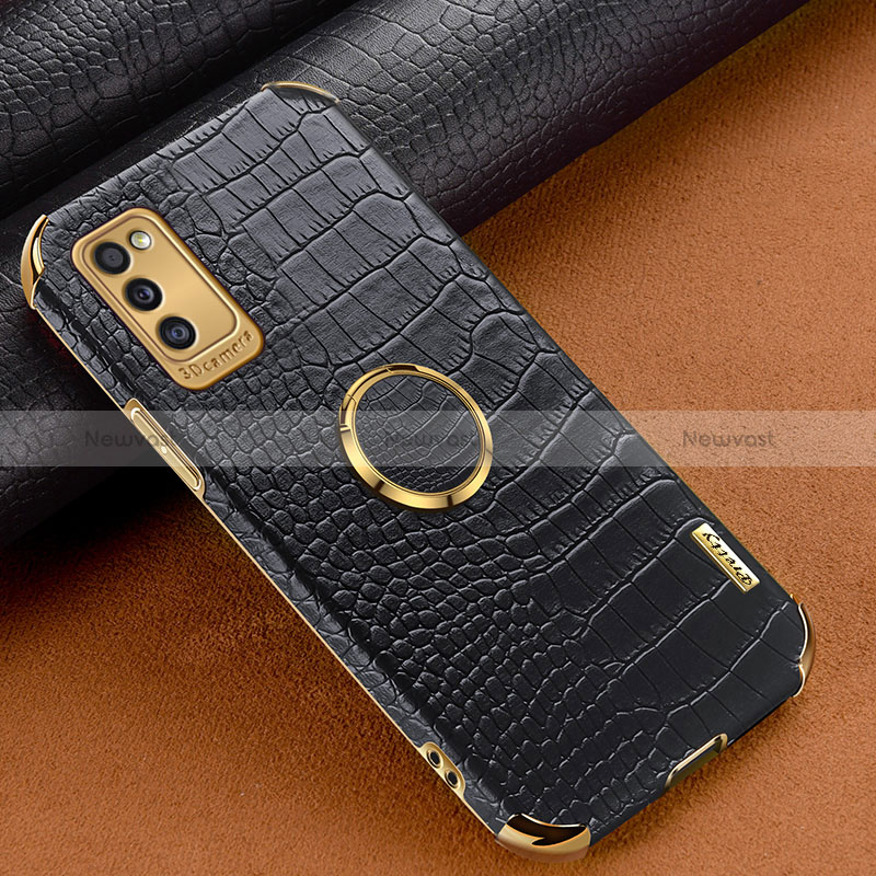 Soft Luxury Leather Snap On Case Cover XD1 for Samsung Galaxy A41 Black