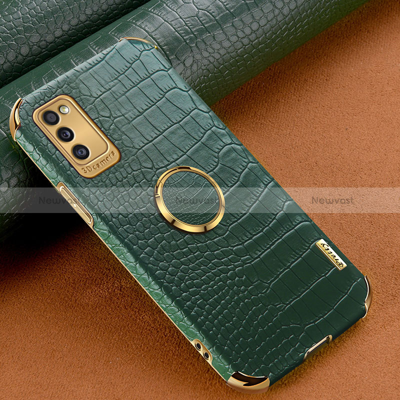 Soft Luxury Leather Snap On Case Cover XD1 for Samsung Galaxy A41 Green